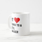 Mon Appartenance À Un Directeur D'Hôtel Mug (Devant gauche)