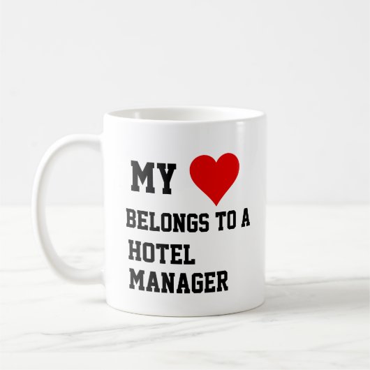 Mon Appartenance À Un Directeur D'Hôtel Mug (Gauche)