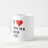 Mon Appartenance À Un Maquilleur Mug (Devant gauche)