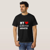 Mon Appartenance À Un T-shirt Animateur (Devant entier)
