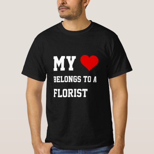 Mon Appartenance À Un T-shirt Fleuriste (Devant)