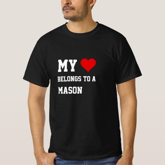 Mon Appartenance À Un T-Shirt Mason (Devant)