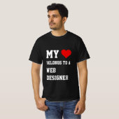 Mon Appartenance À Un T-Shirt Web Designer (Devant entier)