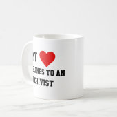 Mon Appartenance À Une Mug Archiviste (Devant gauche)