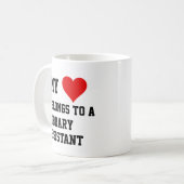 Mon Appartenance À Une Mug D'Assistant Bibliothèqu (Devant gauche)