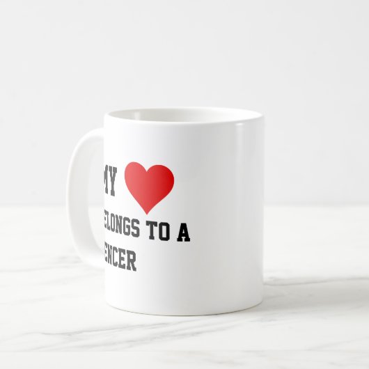 Mon Appartenance À Une Mug Fencer (Devant gauche)