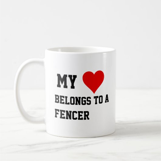 Mon Appartenance À Une Mug Fencer (Gauche)