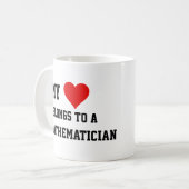 Mon Appartenance À Une Mug Mathématicienne (Devant gauche)