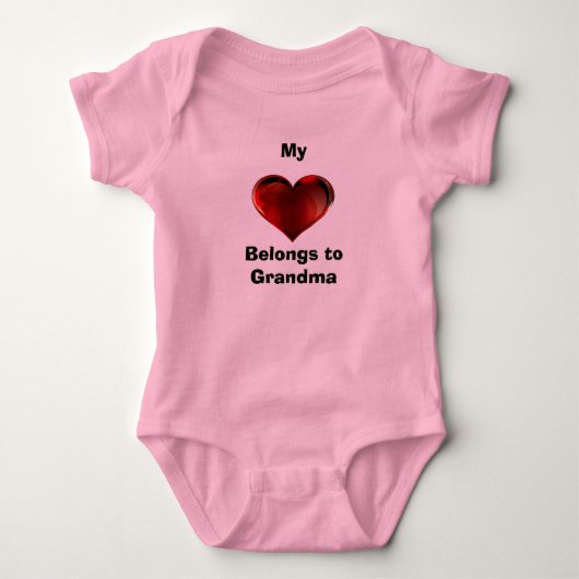 Mon ♥️ Appartient au Body Bébé Mamie (Devant)