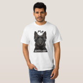 Mon attitude ? T-shirt écossais Terrier (Devant entier)