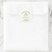 Mon autocollant d'informations de contact de petit (Sac)
