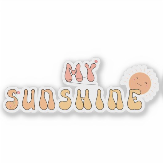 Mon Autocollant Vinyle Sunshine (Devant)