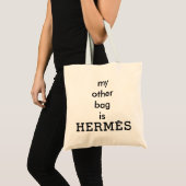 "Mon autre sac est toile Fourre-tout de Hermès" (Devant (produit))
