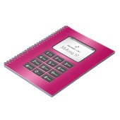 Mon autre téléphone - carnet fuchsia (Côté gauche)