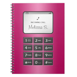 Mon autre téléphone - carnet fuchsia