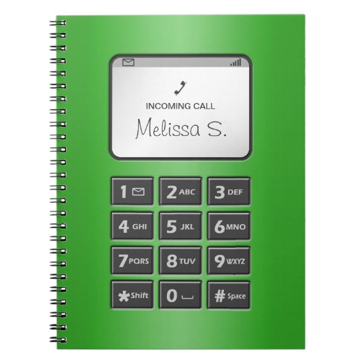 Mon autre téléphone - carnet vert (Devant)