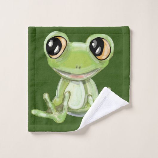 Mon autre tissu de linge ami de grenouille verte (Gant de toilette)