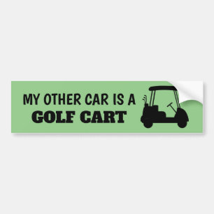 Mon autre voiture est un autocollant de golf