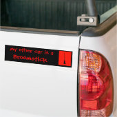Mon autre voiture est un Sticker Bumper Broomstick (Sur camion)
