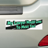 Mon Avocat Aimerait Le Sticker Bumper (En voiture)