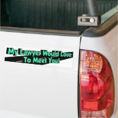 Mon Avocat Aimerait Le Sticker Bumper (Sur camion)