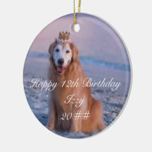 Mon Beau Chien Ornement de Noël en Céramique Perso