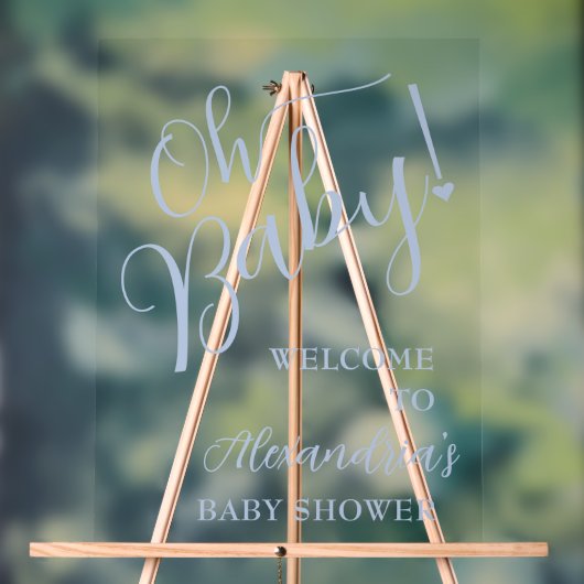 Mon bébé ! Accueil Baby shower fille (Neutre)