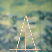 Mon bébé ! Baby shower de script Welcome Gold (Neutre)