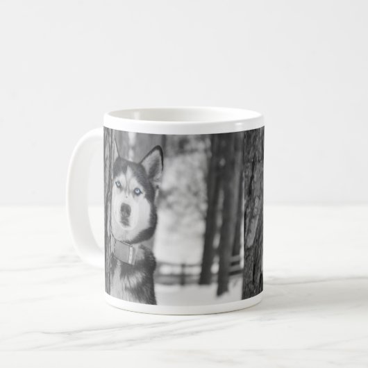 Mon bébé bleu yeux café Mug (Devant gauche)