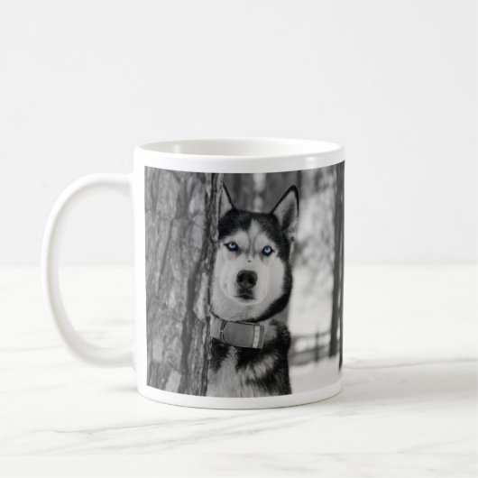 Mon bébé bleu yeux café Mug (Gauche)