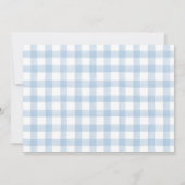 Mon bébé ! Cute Chien Blue Boy Shoy Invitation (Dos)