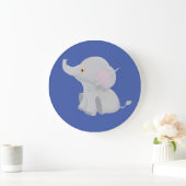Mon bébé éléphant grande horloge (Maison)