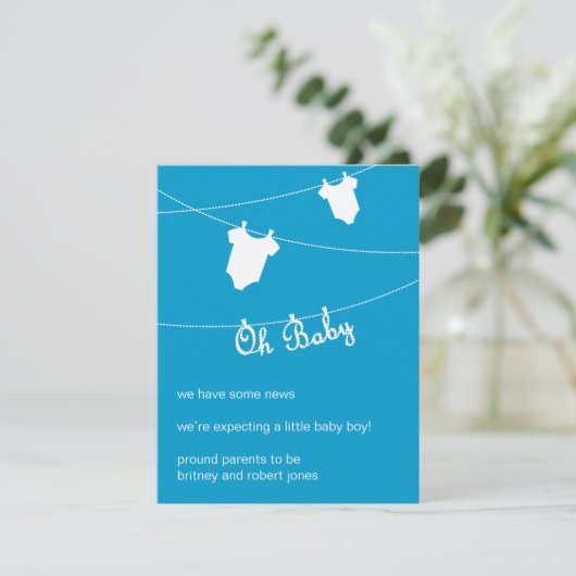 Mon bébé ! Faire-part de grossesse (Debout devant)