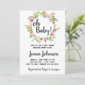 Mon bébé ! Invitation baby shower  (Debout devant)