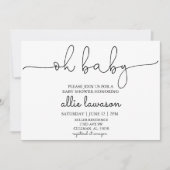 Mon bébé | Invitation Baby shower (Devant)