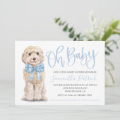 Mon bébé ! Invitation de Baby shower de Chien Chie (Debout devant)