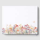 Mon bébé ! Livre d'invité fleur sauvage (Verso)