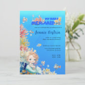 Mon bébé sirène, baby shower Invitation (Debout devant)