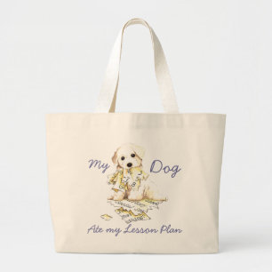 Mon Bichon Frise Ate Mon plan de leçon Grand Sac f