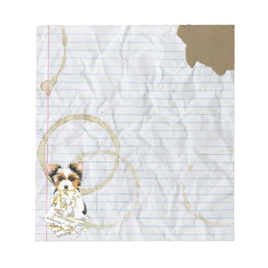Mon Biewer Terrier A Mangé Le Bloc-notes Mon plan (Devant)