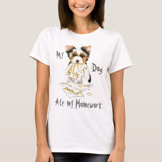 Mon Biewer Terrier A Mangé Mon T-shirt Maison (Devant)