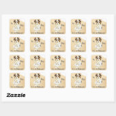 Mon Biewer Terrier Ate mon Sticker Carré (Feuille)