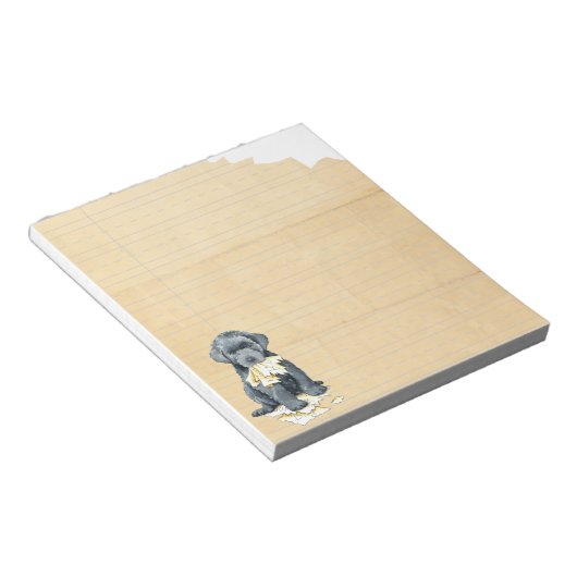 Mon Bouvier des Flandres Mange Mon Bloc-notes (Incliné)