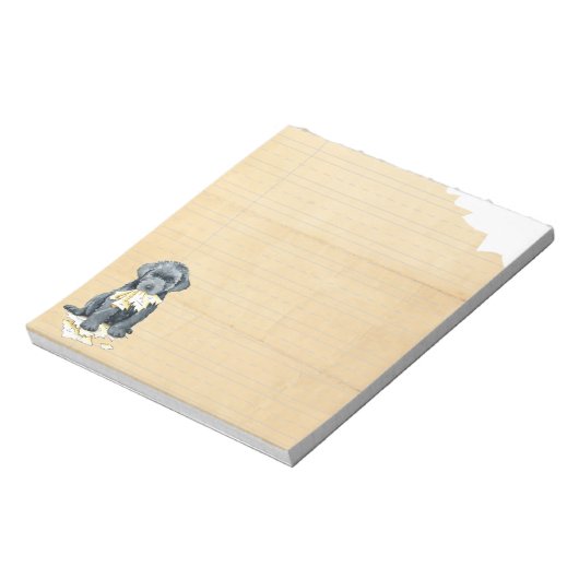 Mon Bouvier des Flandres Mange Mon Bloc-notes (Tourné)