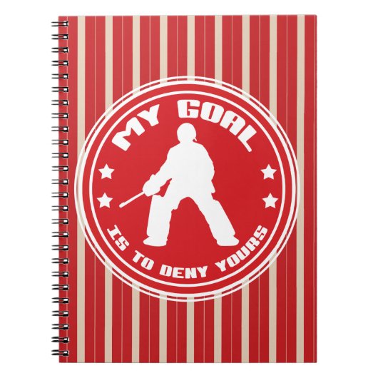 Mon but, Carnet de hockey sur gazon (rouge) (Devant)