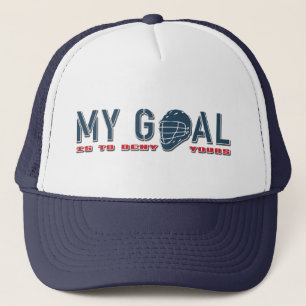 Mon but, casquette de gardien de but de lacrosse