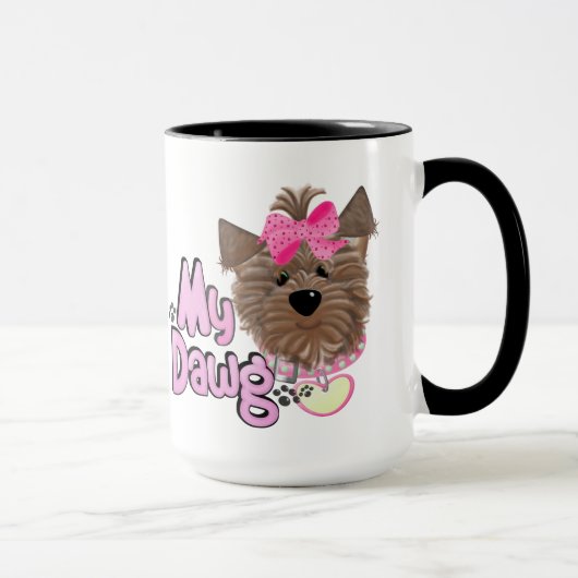 Mon cadeau de chien Mug (Droite)
