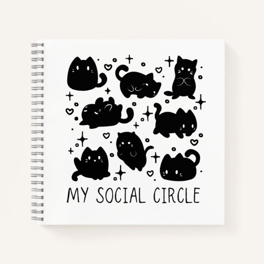 Mon Cahier Chat Mignon de Cercle Social (Devant)