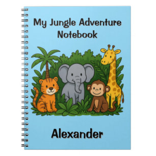 Mon cahier d'aventure dans la jungle – Cahier pers