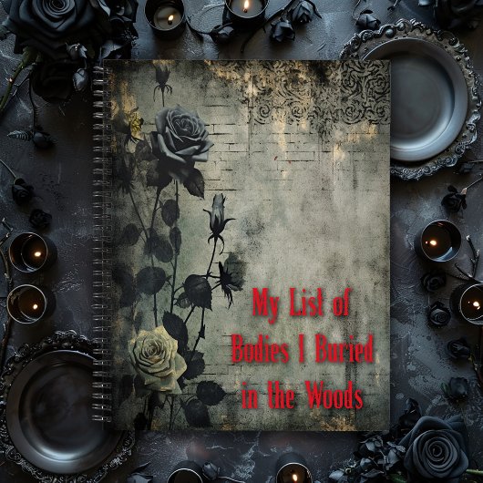 Mon cahier de corps gothique à spirale